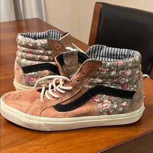 Vans Floral High-Top Sneakers